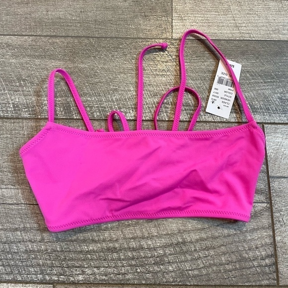 La Hearts By Pac Sun Size Small Pink Bikini Top New With Tags - Picture 3 of 6